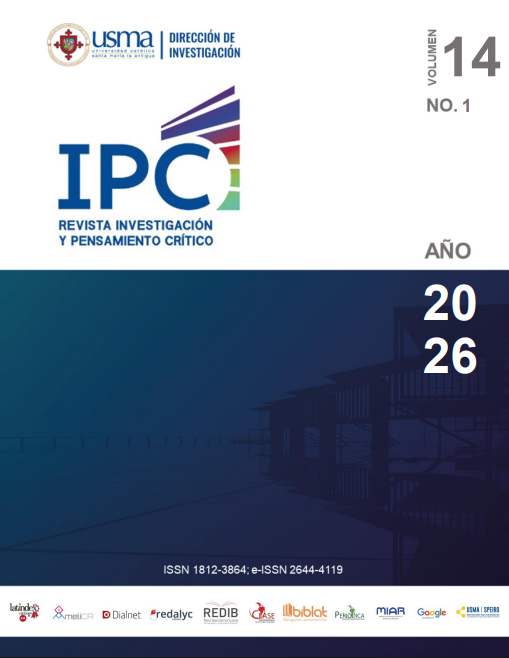 					Ver Vol. 14 Núm. 1 (2026): Investigación y Pensamiento Crítico
				